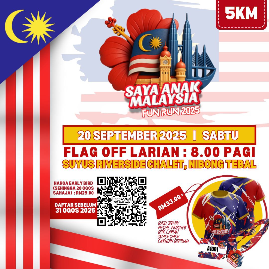 Saya Anak Malaysia Fun Run 2025 banner