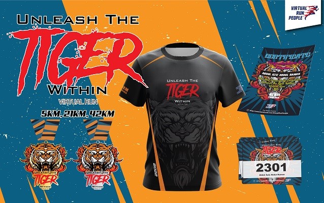 Unleash The Tiger Within Virtual Run banner
