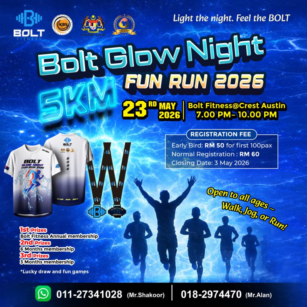 Bold Glow Night Fun Run 2026 banner