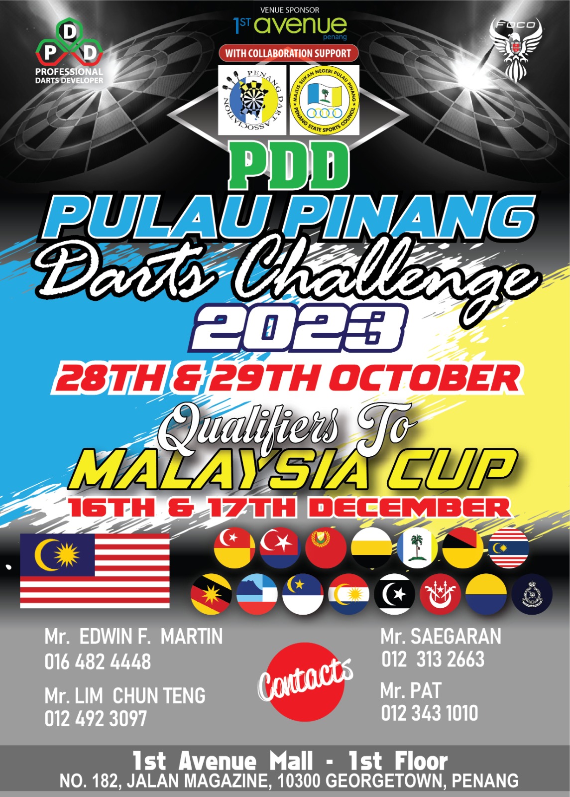 PDD Pulau Pinang Darts Challenge 2023 banner