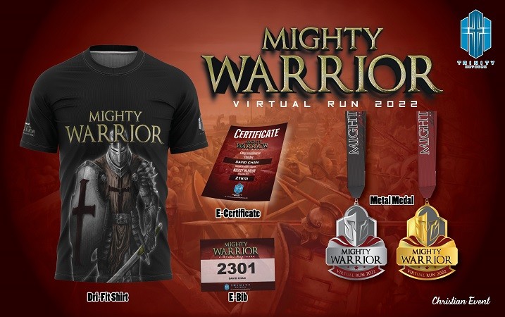 Mighty Warrior Virtual Run 2022 banner