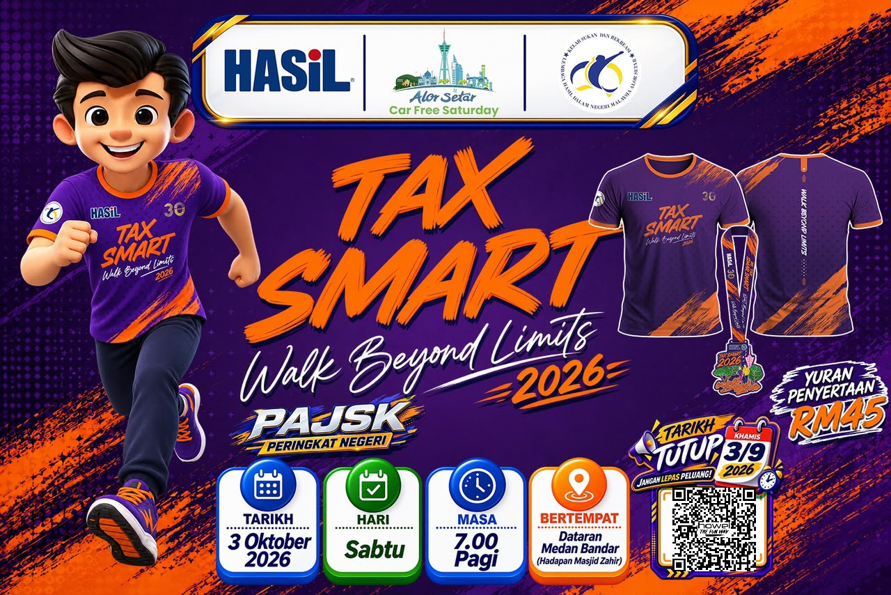 Tax Smart 2026 - Walk Beyond Limits runners at Dataran Medan Bandar