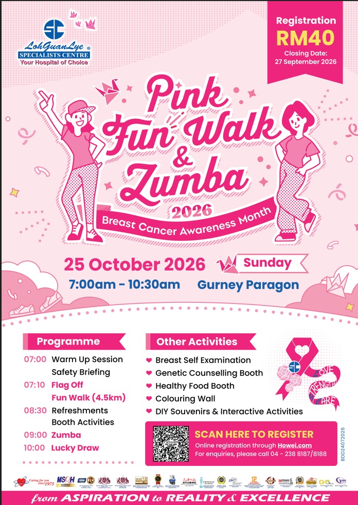 Pink Fun Walk & Zumba 2026 - Breast Cancer Awareness Month banner