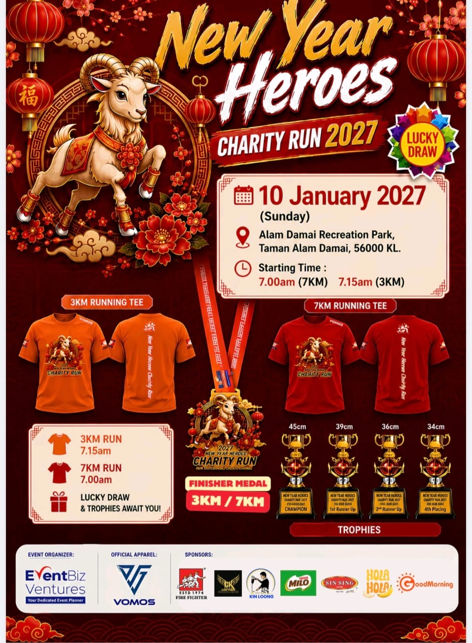 New Year Heroes Charity Run 2027 banner