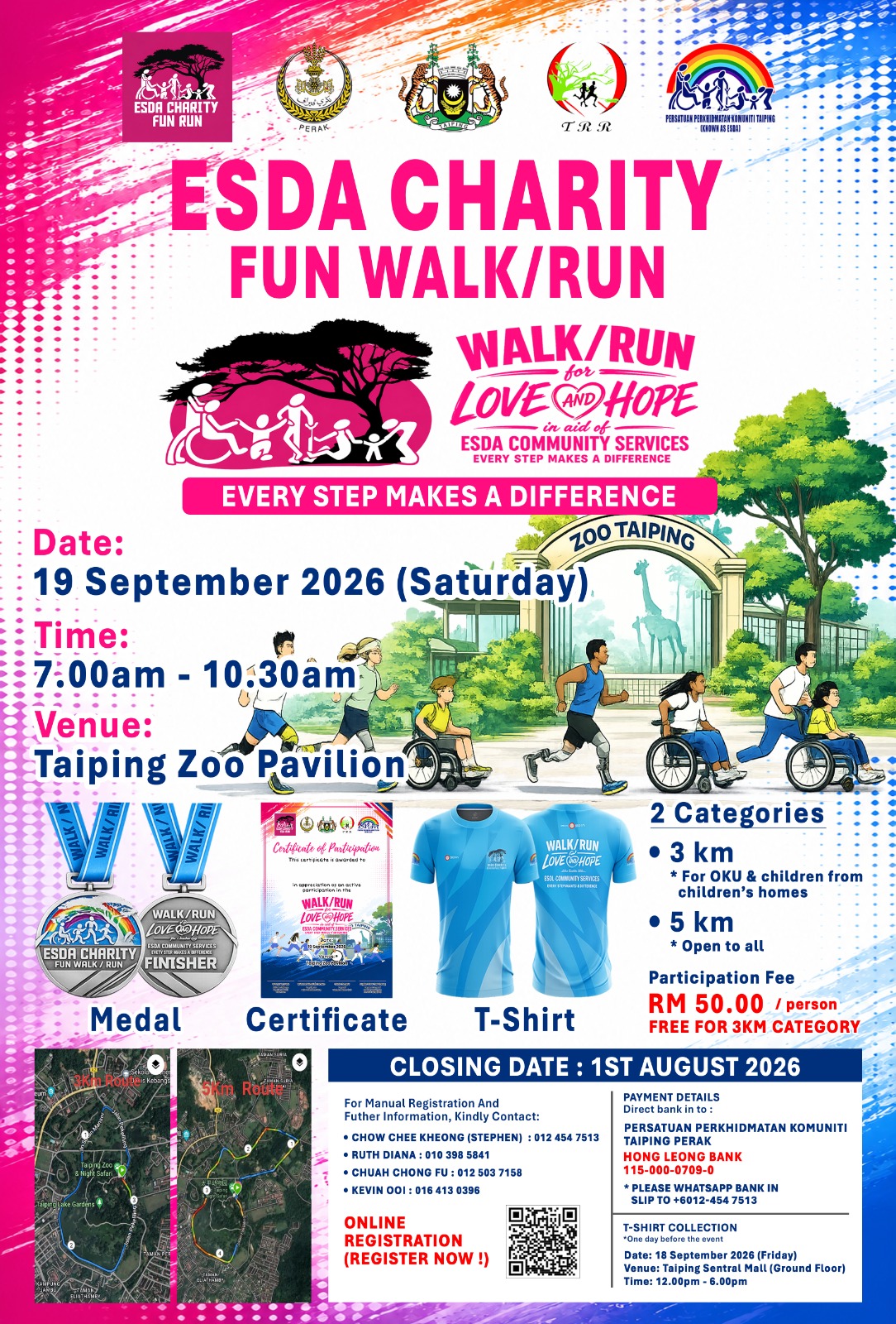 ESDA CHARITY FUN WALK/RUN banner