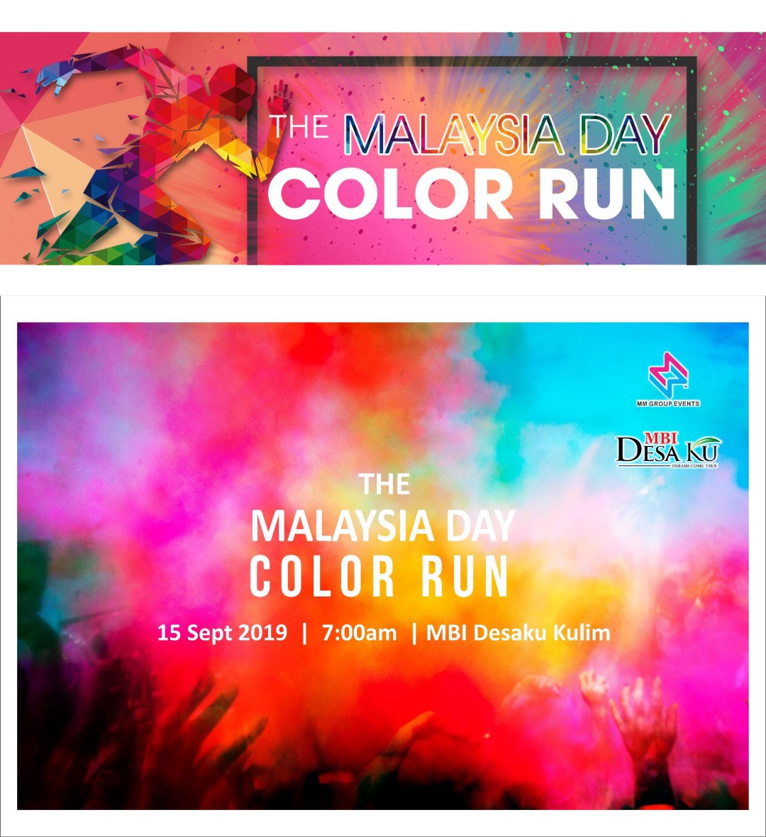 The Malaysia Day Color Run banner