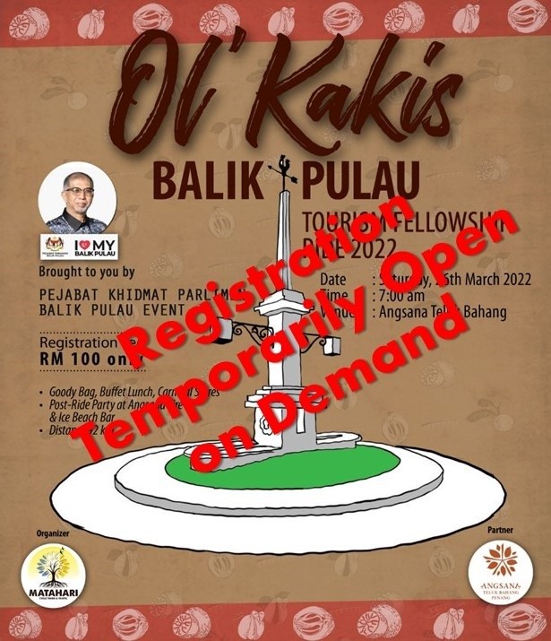 Ol' Kakis 2022 - Tourism Fellowship Ride (2nd Edition) banner