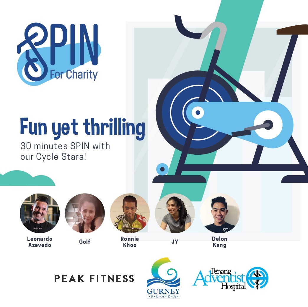 Spin for Charity banner