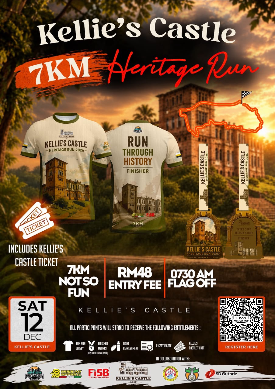 Kellie's Castle 7KM Heritage Run participants at Kellie's Castle
