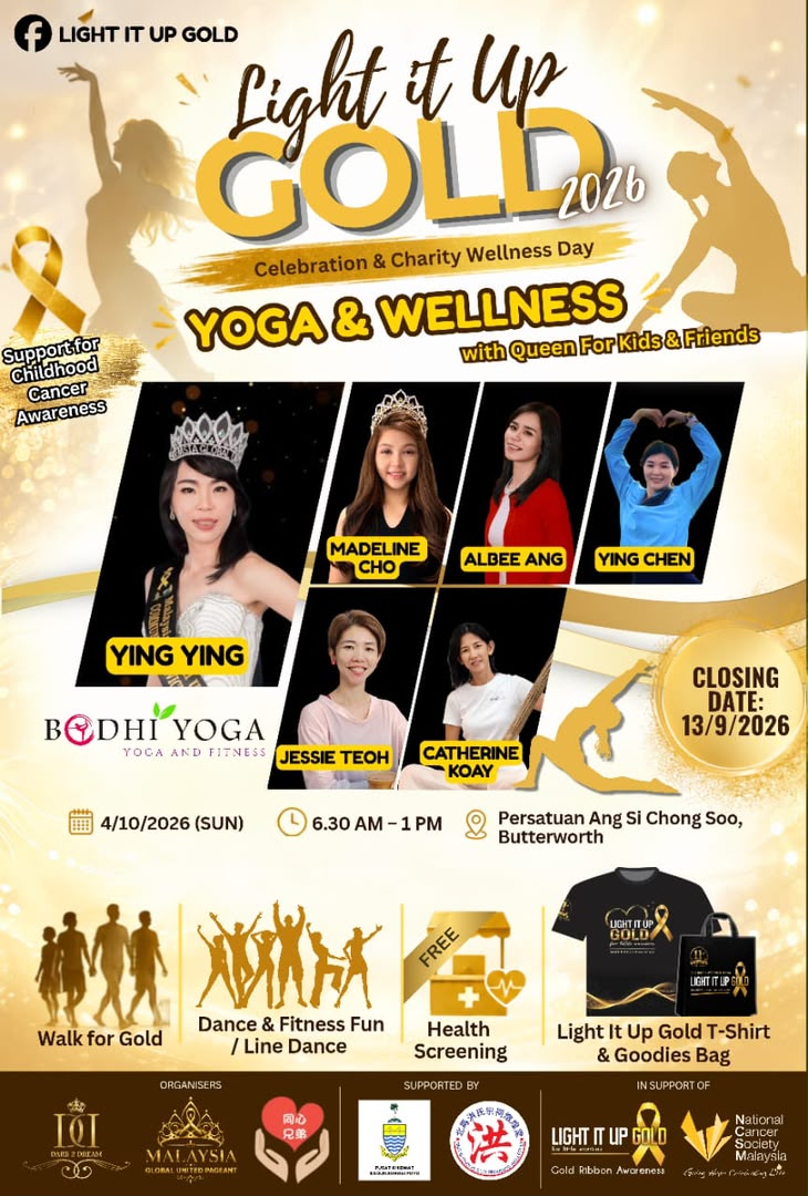light it up gold yoga wellness