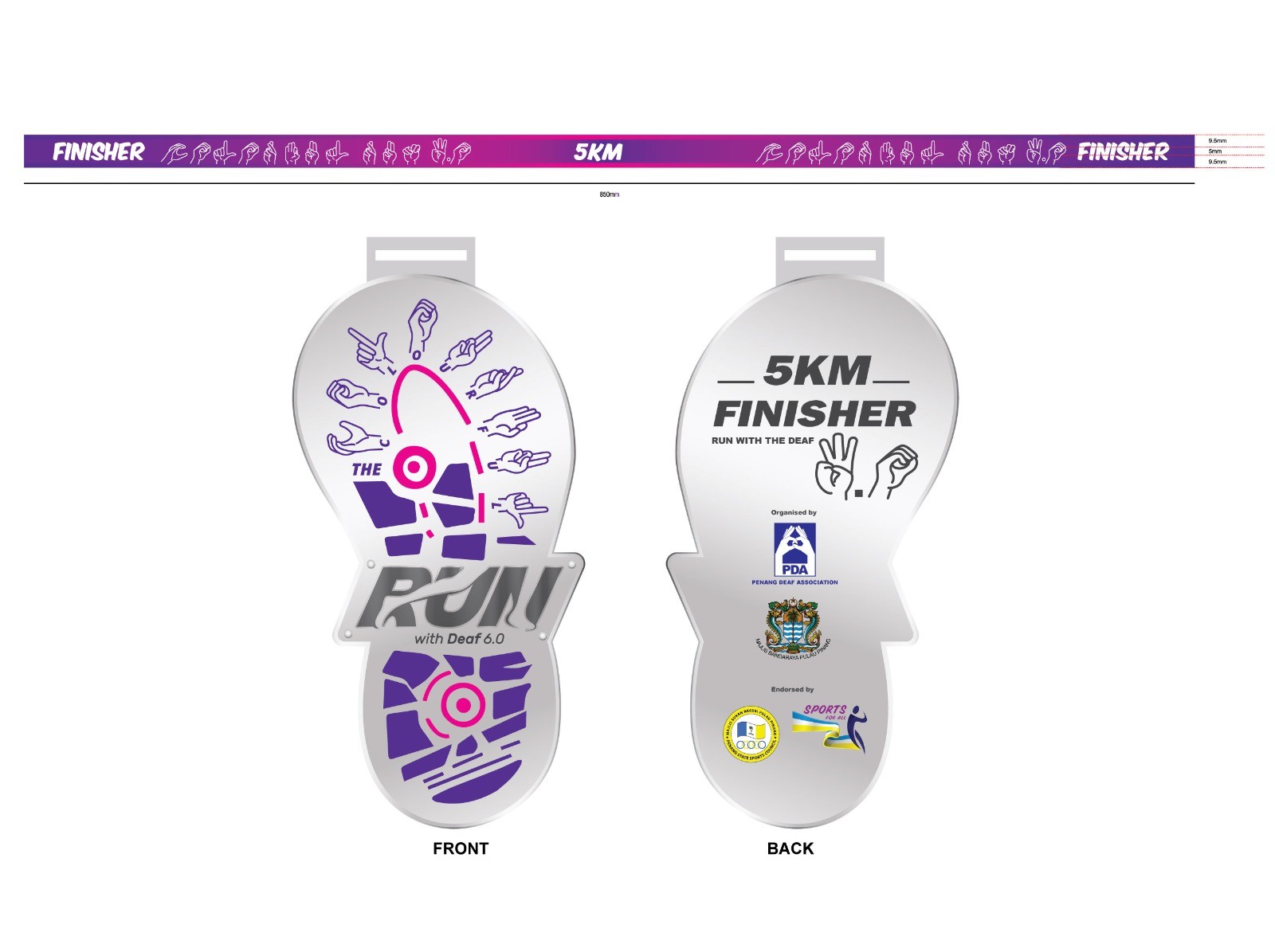 Colourful Run Medal