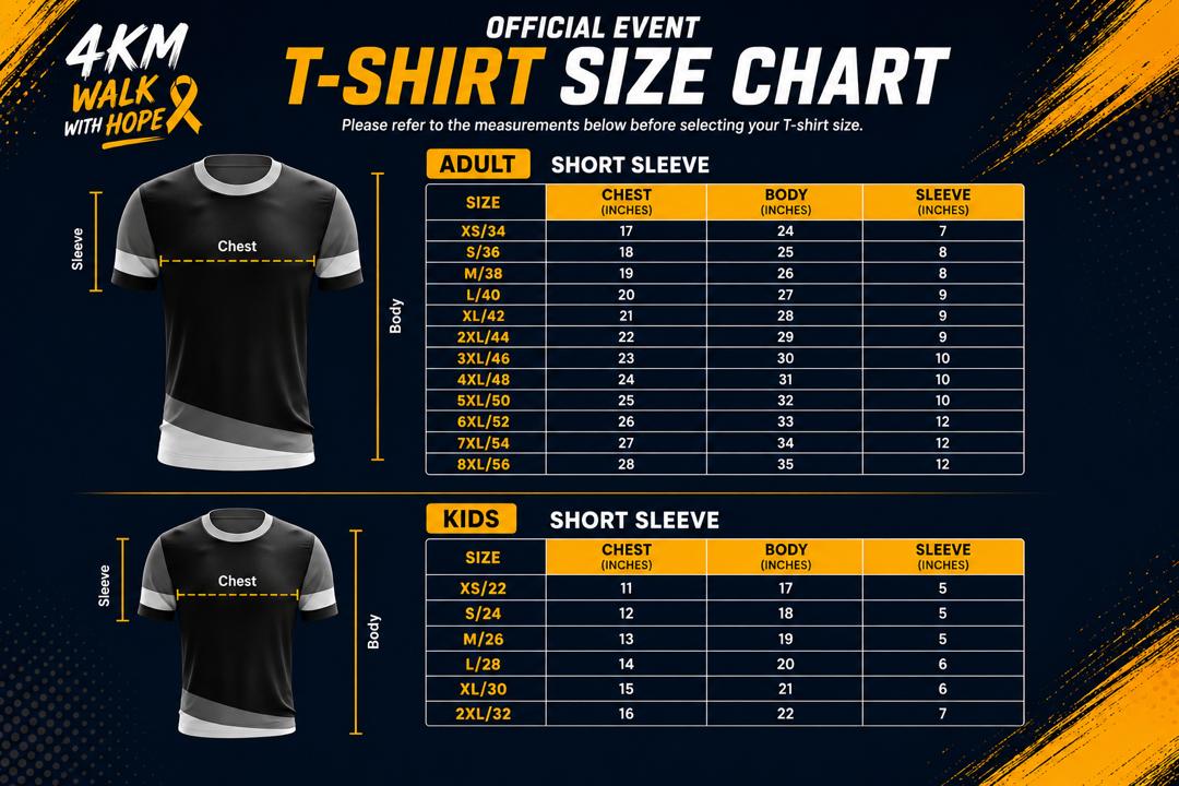 Shirt Size Chart