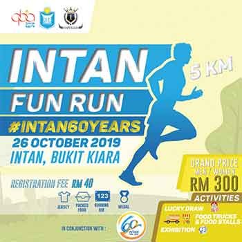 Program INTAN Fun Run #INTAN60Years banner