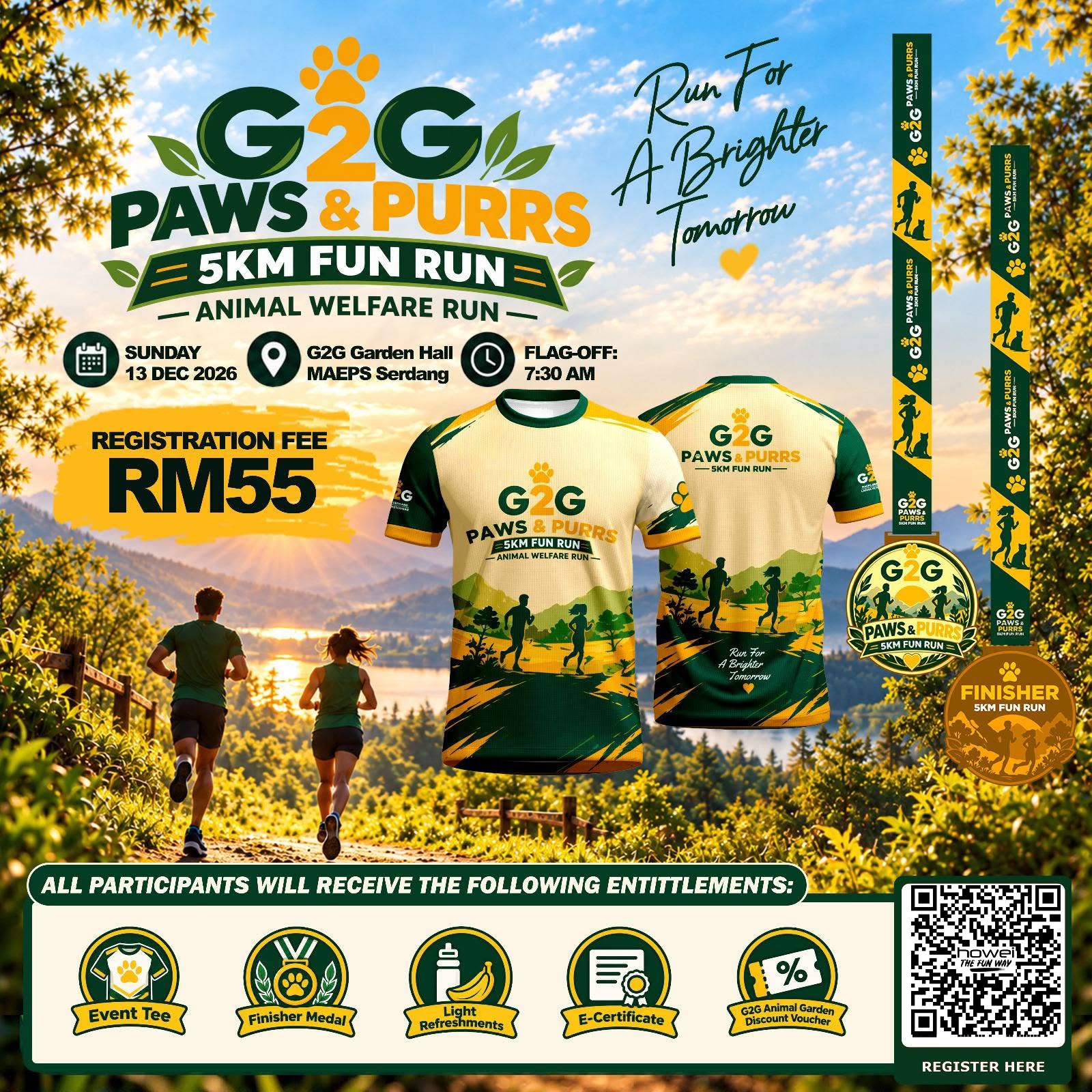 G2G Paws & Purrs 5KM Fun Run