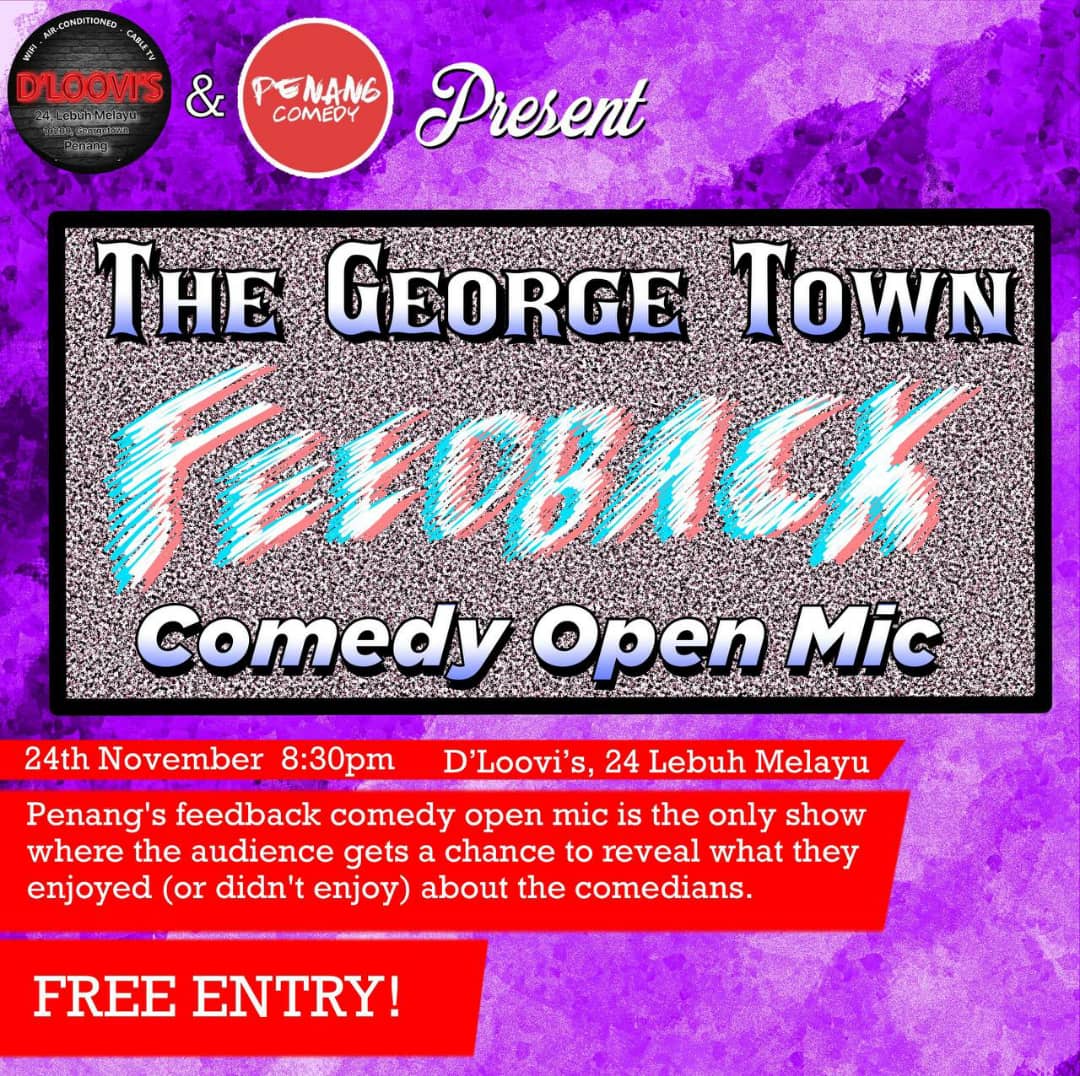 The Georgetown Feedback Comedy Night banner
