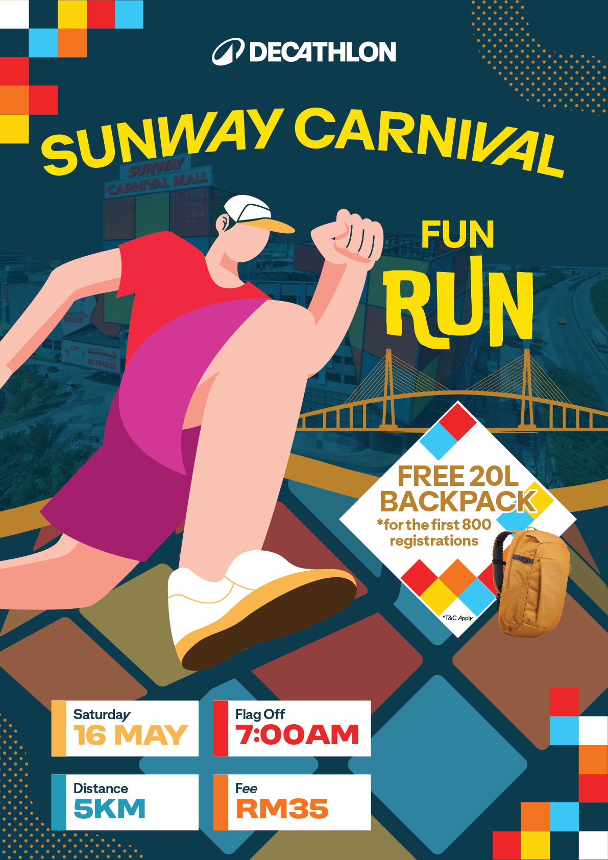 Decathlon Penang Sunway Carnival Grand Opening Fun Run 2026 banner