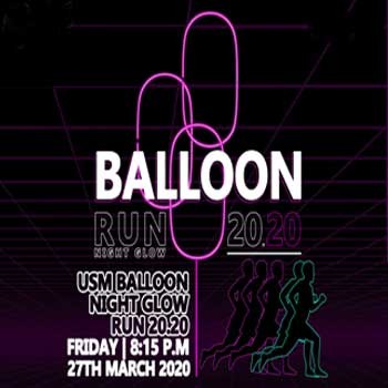 USM Balloon Night Glow Run 20.20 banner