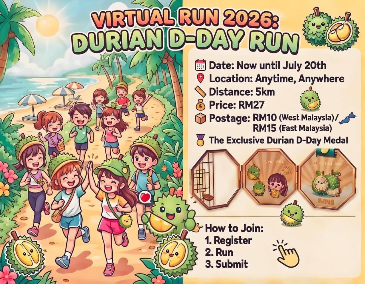Durian D - Day Virtual Run 2026 thumbnail