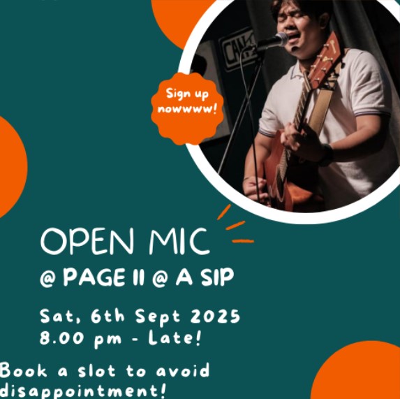Penang Open Mic - Page II: 6th September 2025 banner