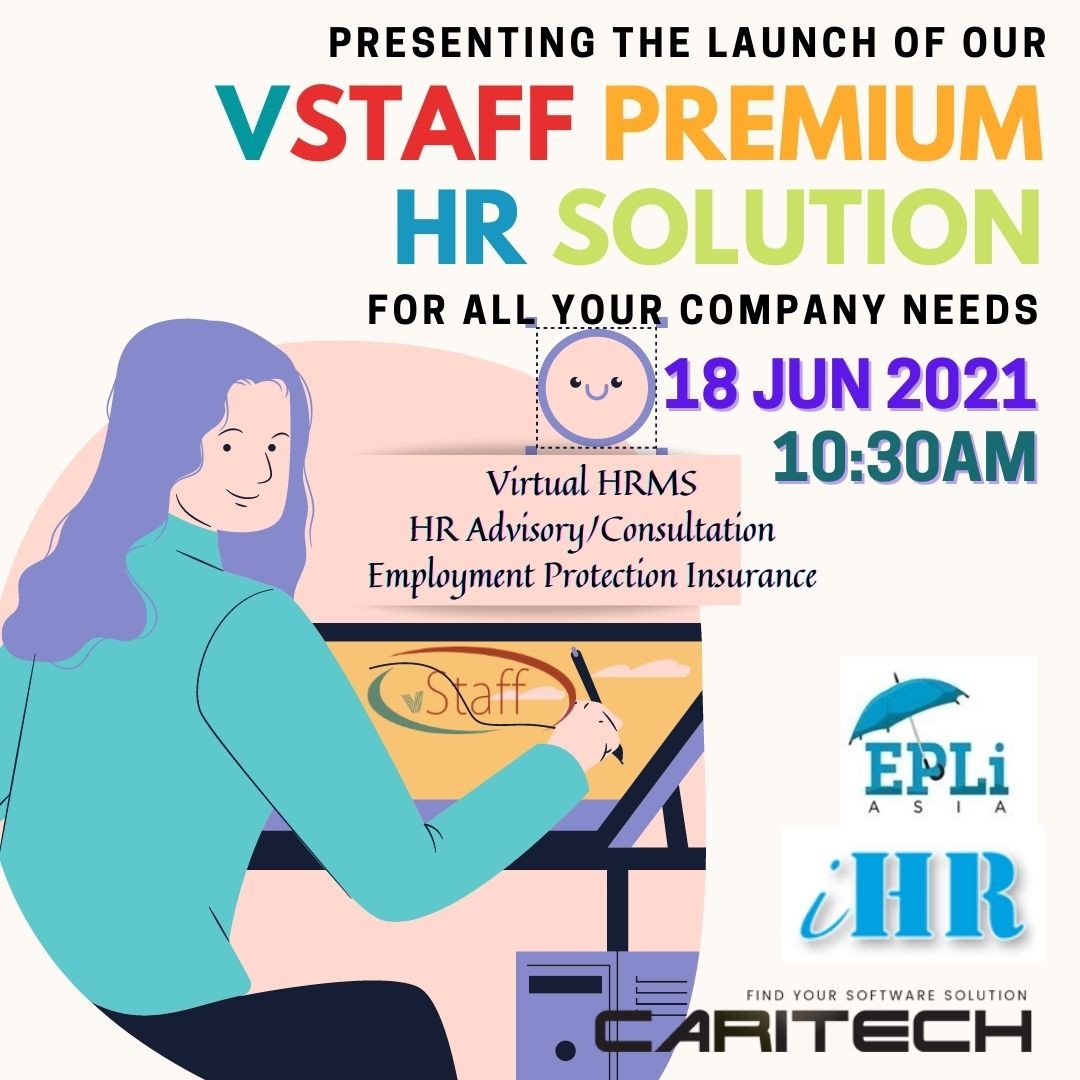 VStaff Premium HR Solution Launch banner