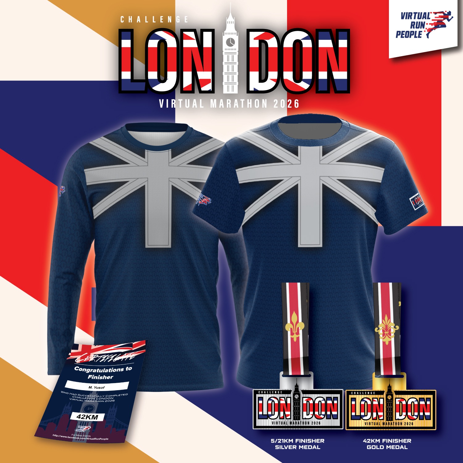 Challenge London Virtual Marathon 2026 banner