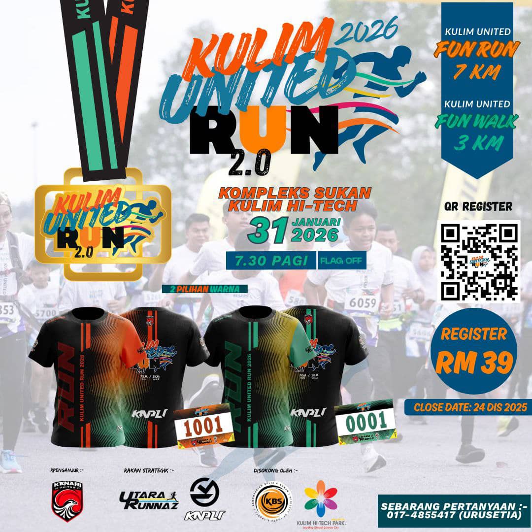 Kulim United Run 2.0 - 2026 banner