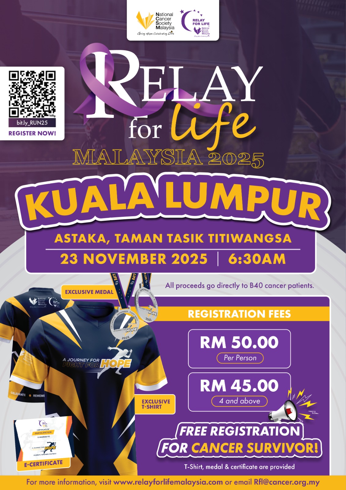 Relay For Life 2025 - Kuala Lumpur banner