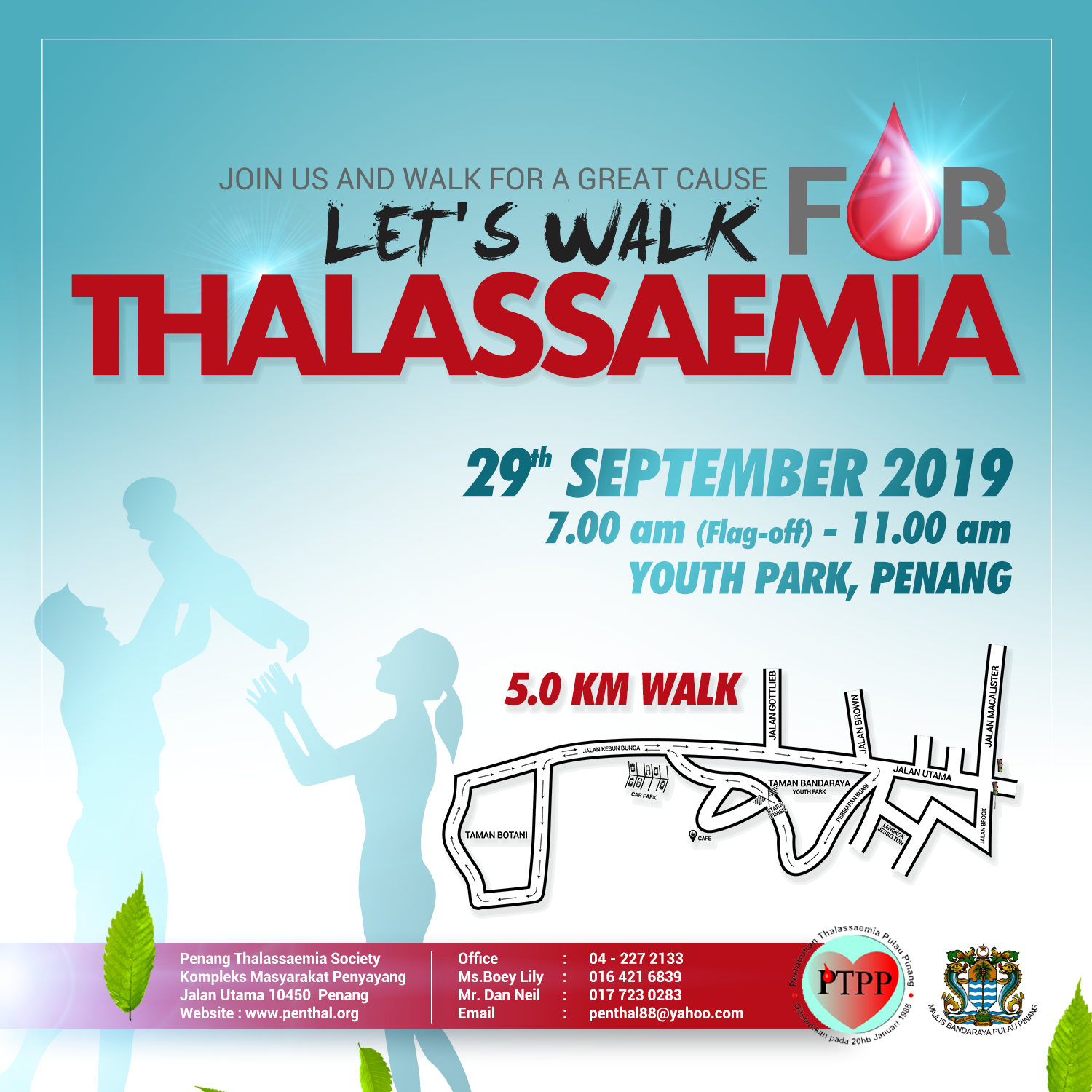Let's Walk for Thalassaemia banner