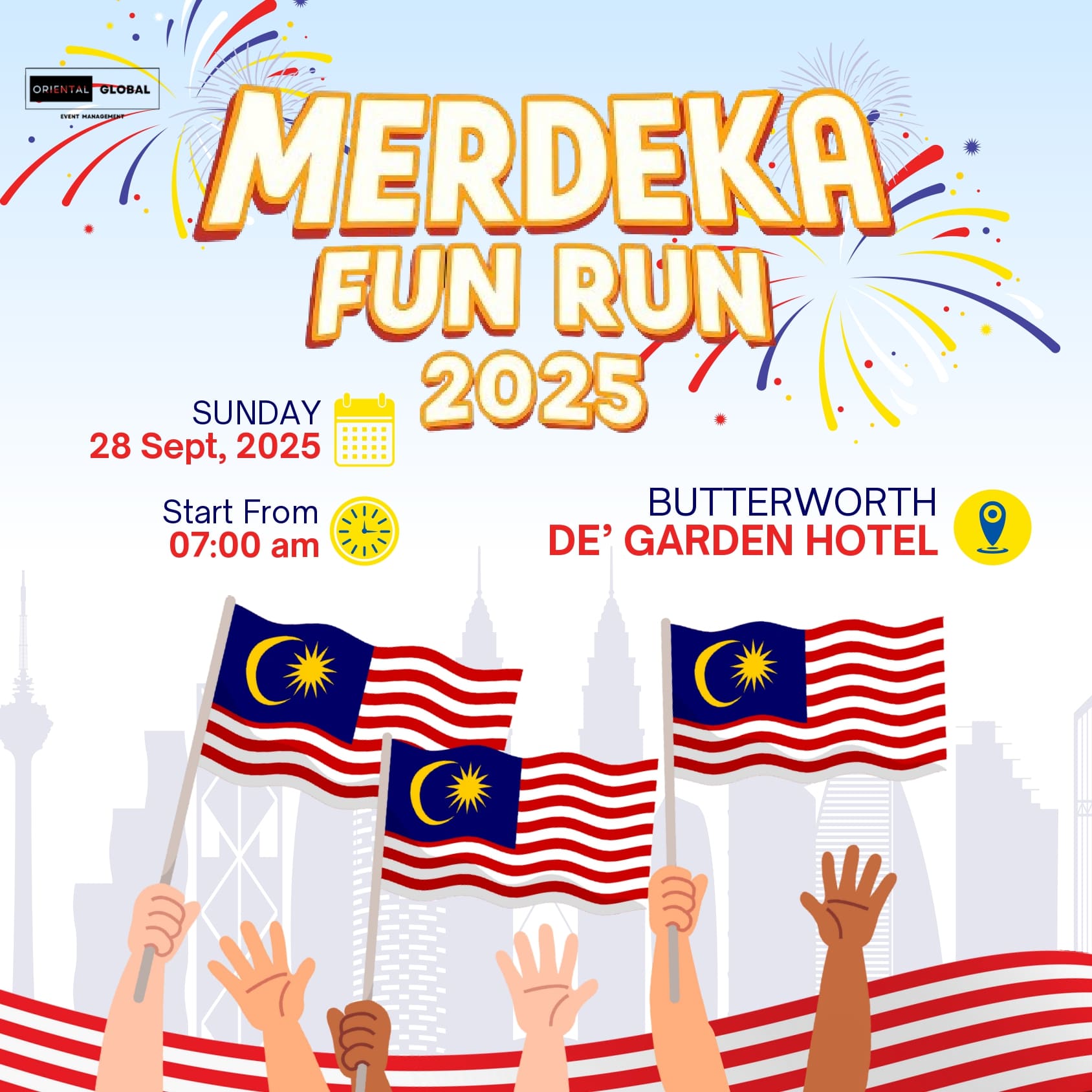 Merdeka Fun Run 2025 - Butterworth banner