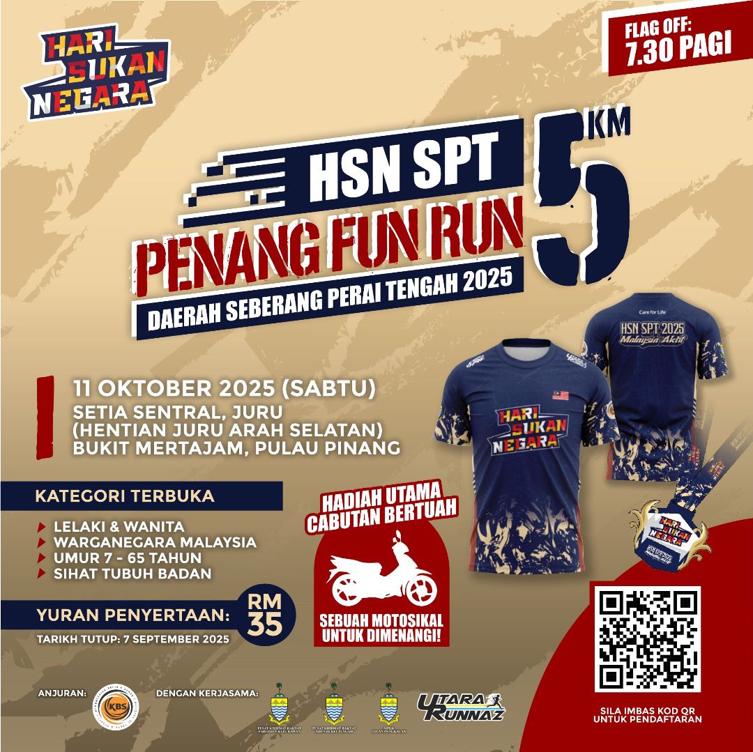 HSN SPT Penang Fun Run 2025 banner