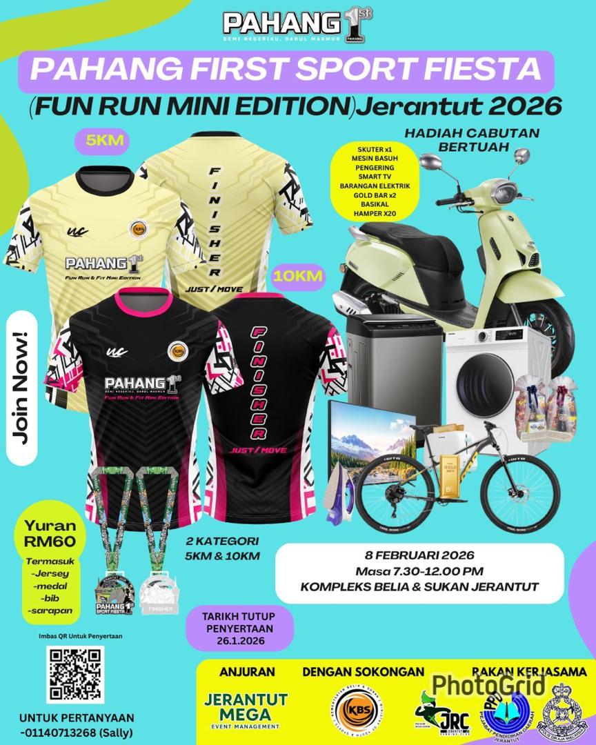 Pahang First Sport Fiesta - Fun Run Mini Edition 2026 thumbnail