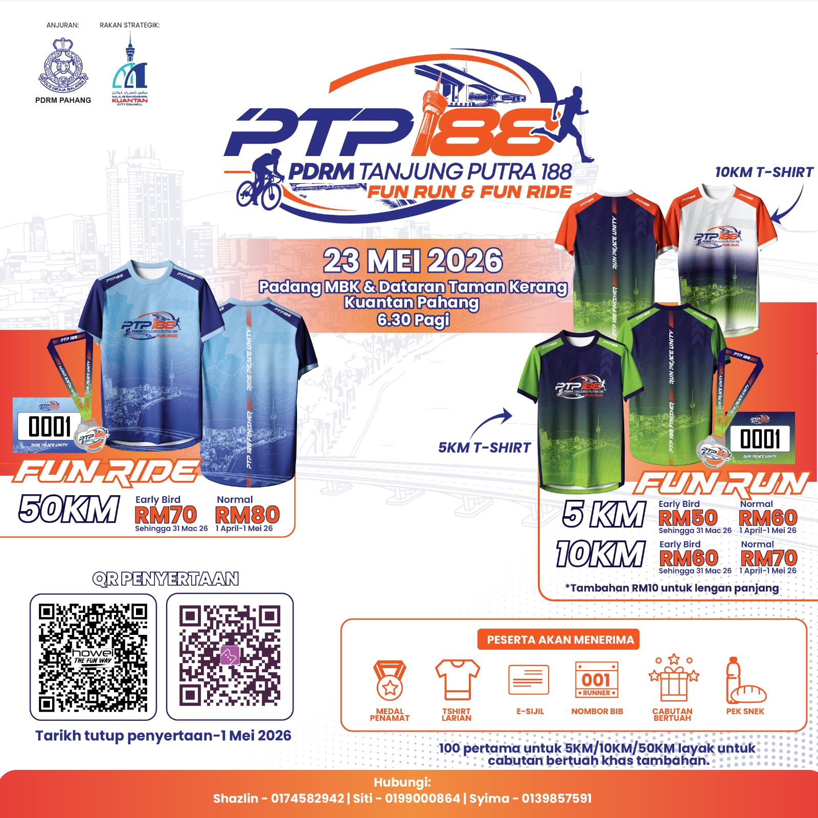 PDRM Tanjung Putra 188 (PTP 188) Fun Run & Fun Ride 2026 thumbnail