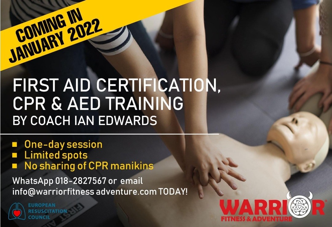 First Aid, CPR and AED training banner