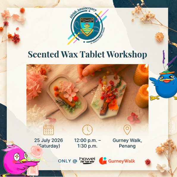 Scented Wax Tablet Workshop 2026 banner