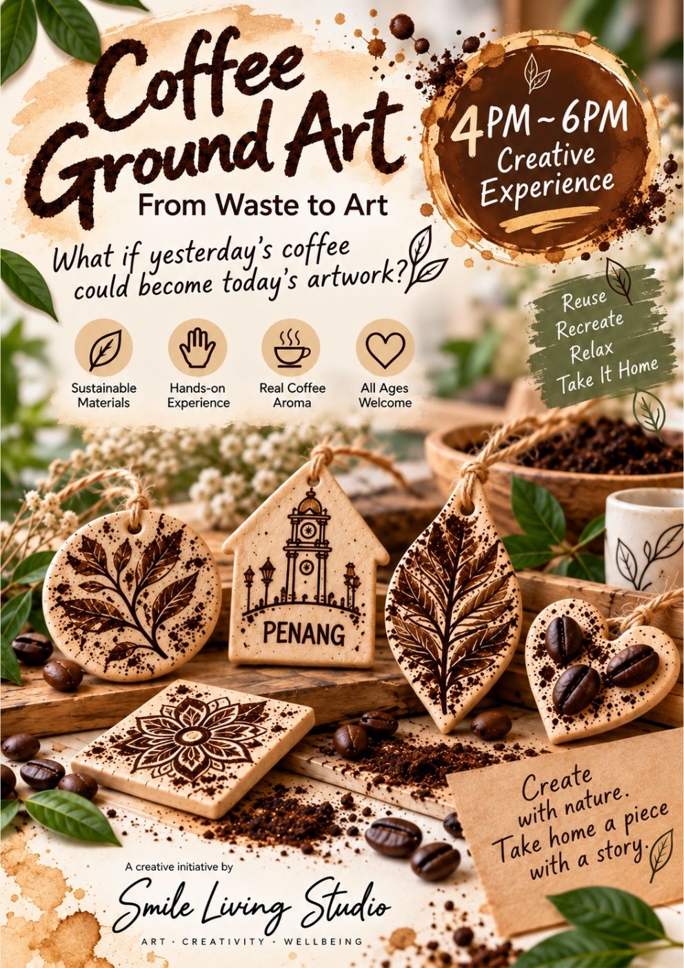 Coffee Ground Art From Waste to Art thumbnail