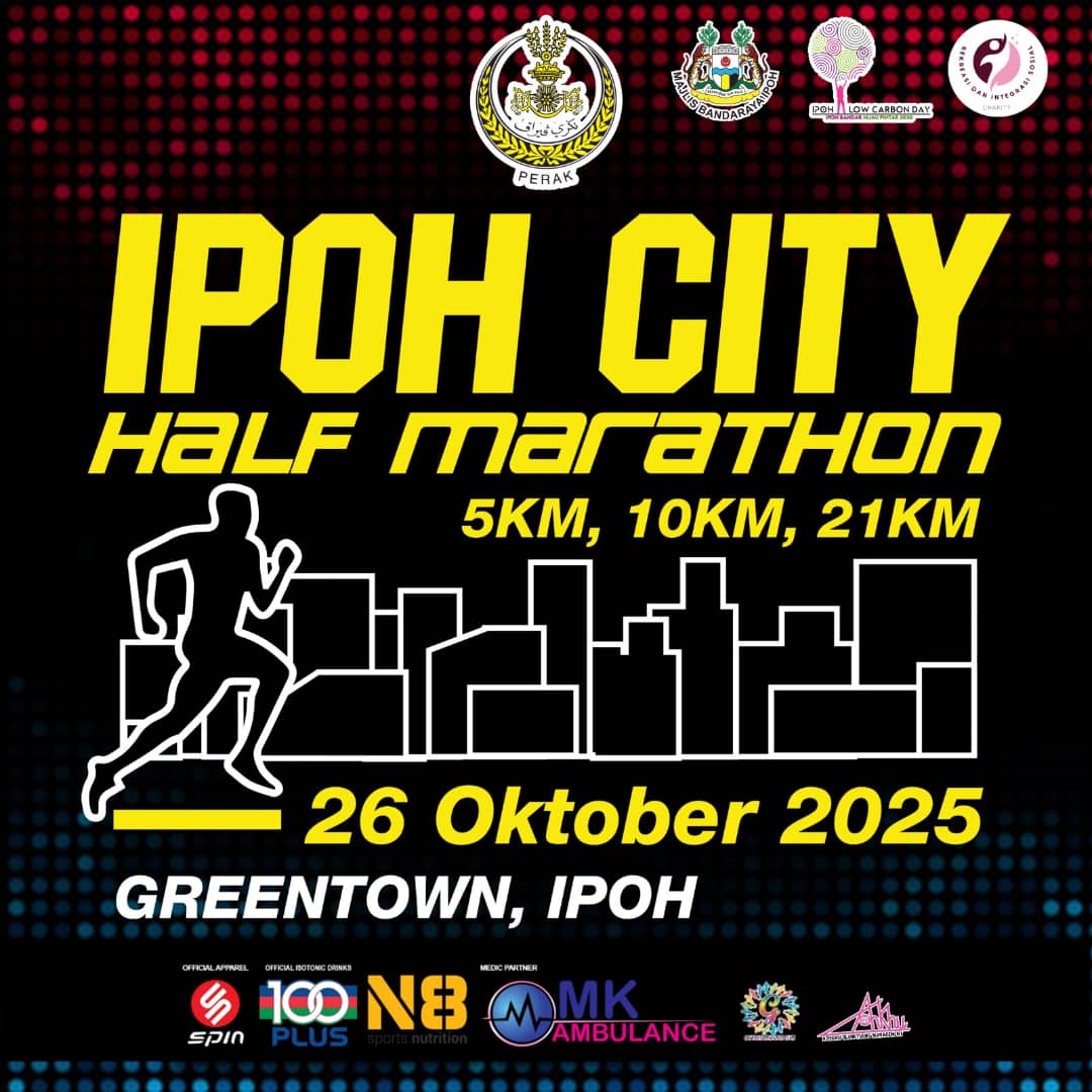 Ipoh City Half Marathon 2025 banner