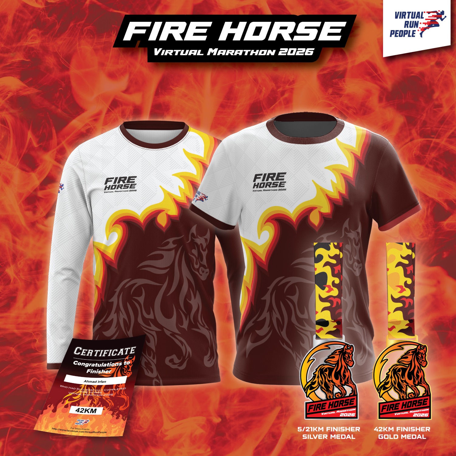 Fire Horse Virtual Marathon 2026 thumbnail