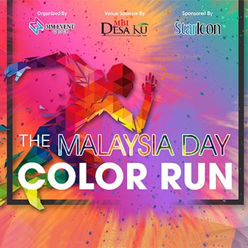 The Malaysia Day Color Run banner