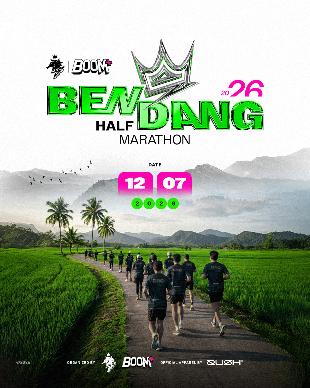 QRC BOOM Bendang Half Marathon 2026 banner