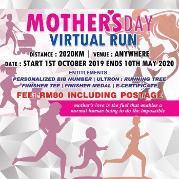 Mother's Day Virtual Run banner