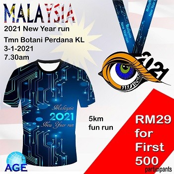 Malaysia 2021 New Year Run banner