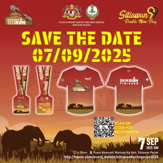 Sitiawan Heritage Run 2025 banner