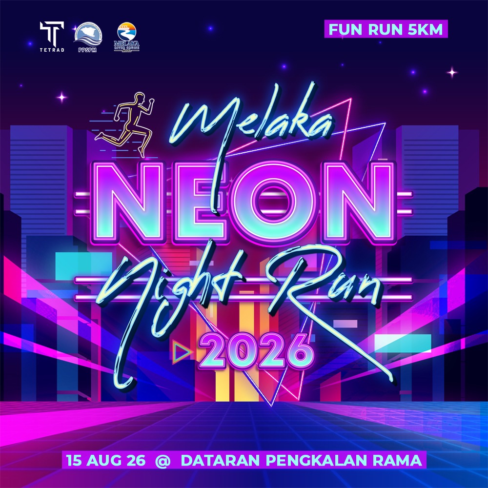 Melaka Neon Night Run 2026 banner