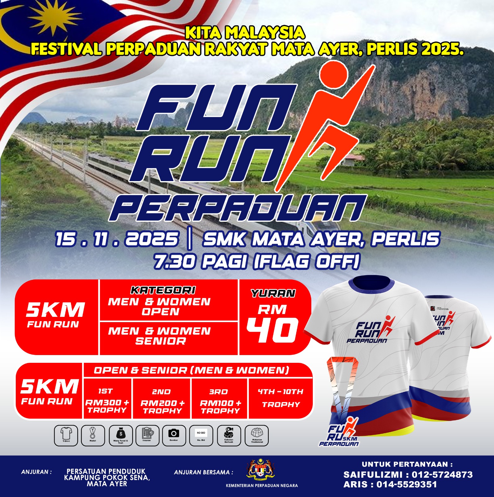 Fun Run Perpaduan 2025 banner