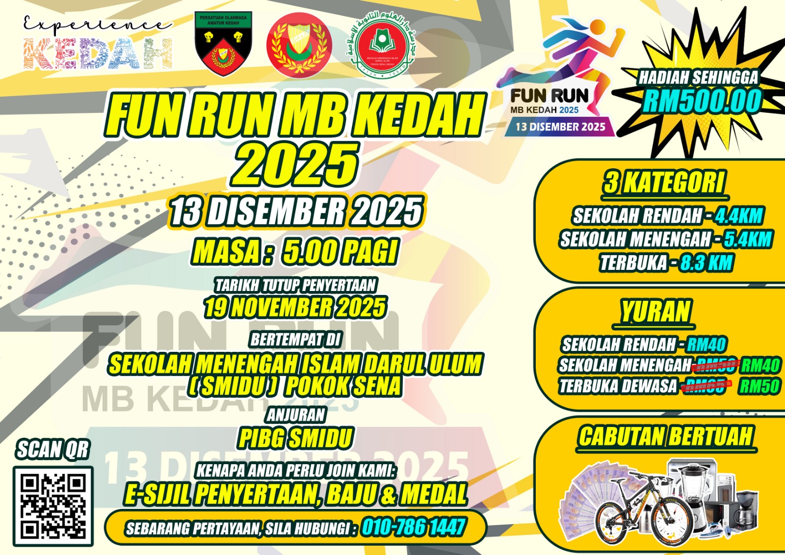 Fun Run MB Kedah 2025 banner