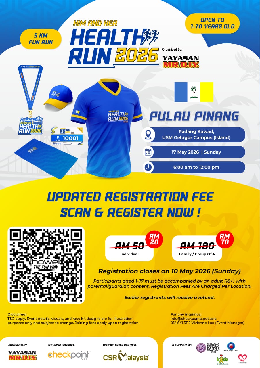 Him & Her Health Run 2026 - Pulau Pinang banner