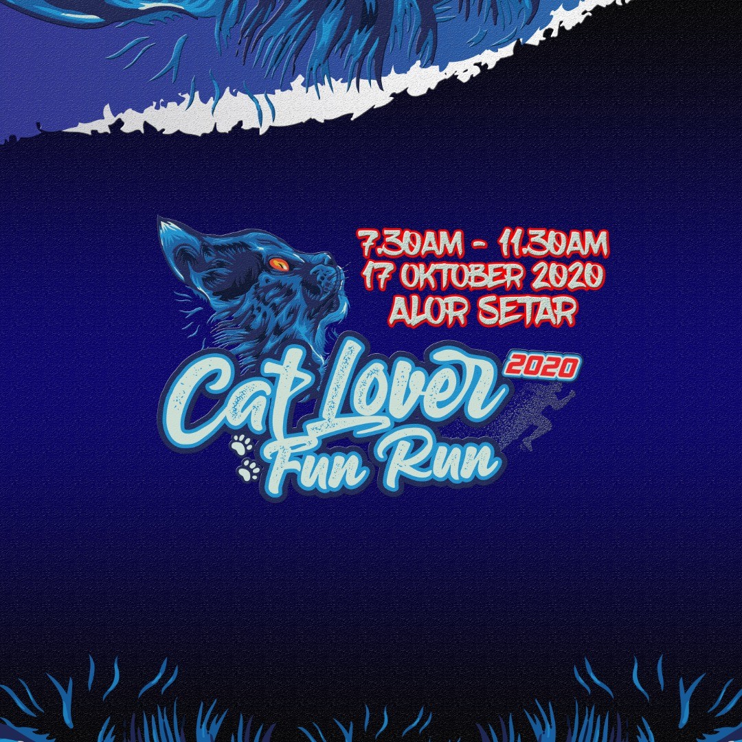 Cat Lover Fun Run 2020 Alor Setar banner