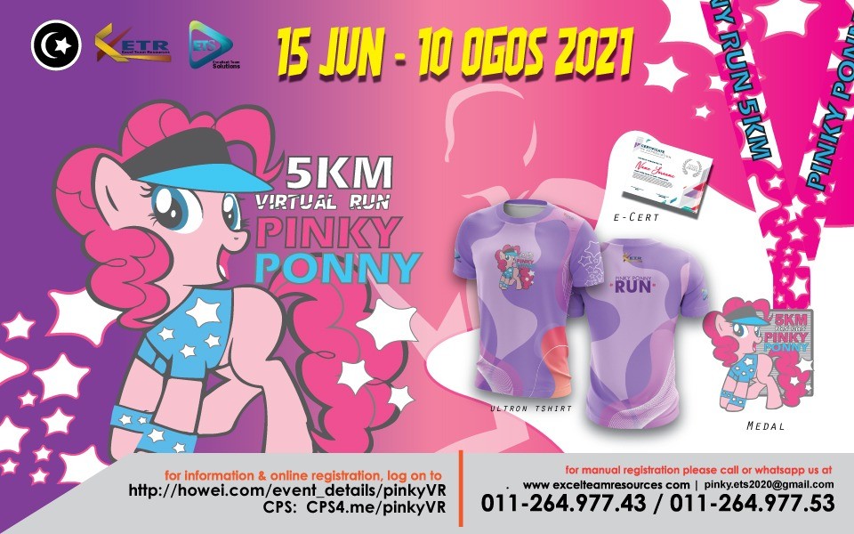 PINKY PONNY VIRTUAL FUN RUN banner