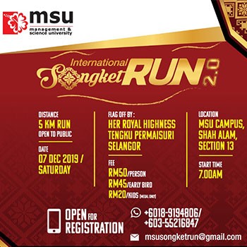 International Songket Run 2.0 banner