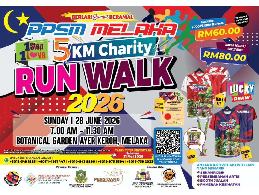 PPSM Melaka 5KM Charity Run Walk 2026 thumbnail
